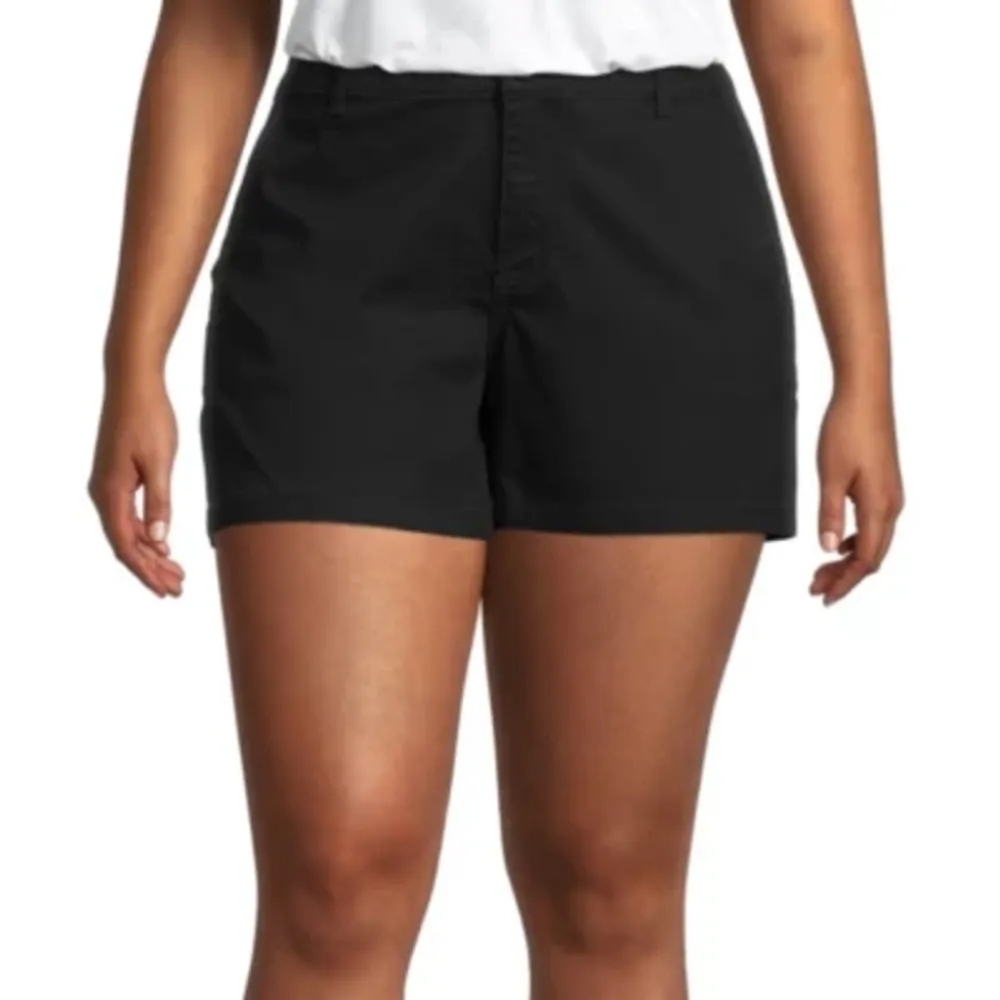 A.n.a women's clasp clip black shorts size:6